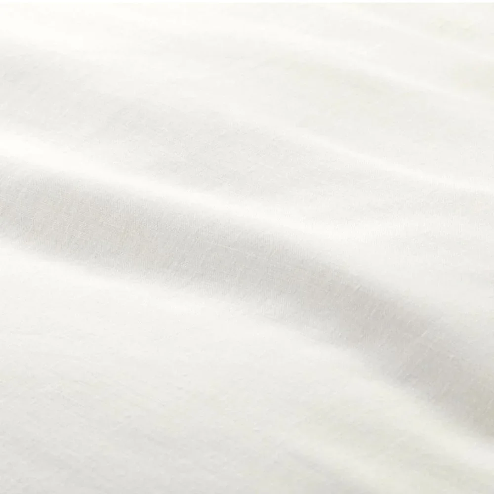Libeco Home King Duvet Cover 4 King Shams White Belgian Linen 5 Piece Set